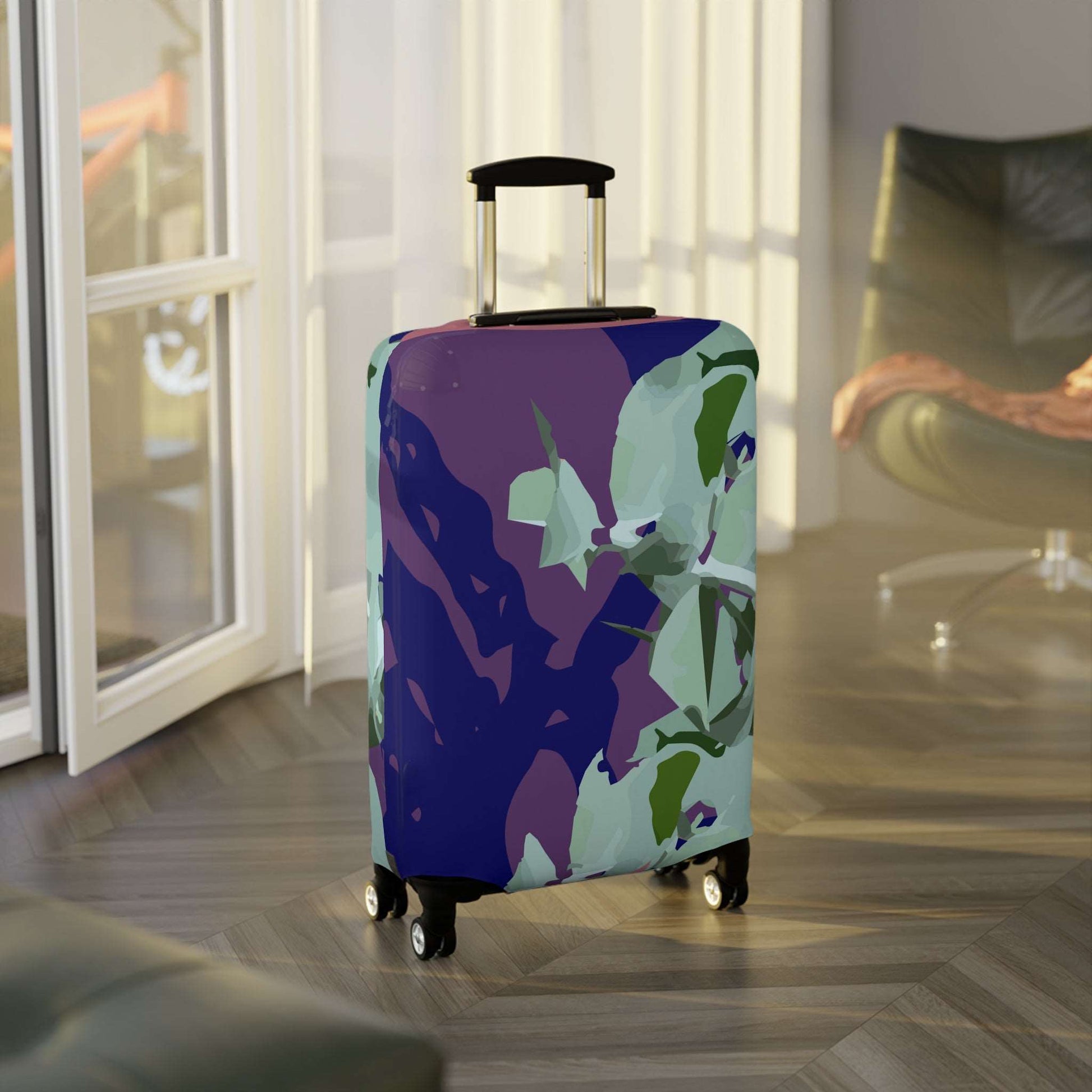 Floral Abstraction Harmony Collection by Miniaday Designs, LLC.  Luggage Cover