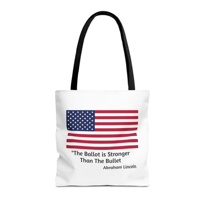 The Ballot is Stronger Than The Bullet Tote Bag (AOP)