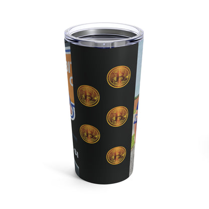 Bitcoin Ben with Truck and Bitcoin Tumbler 20oz