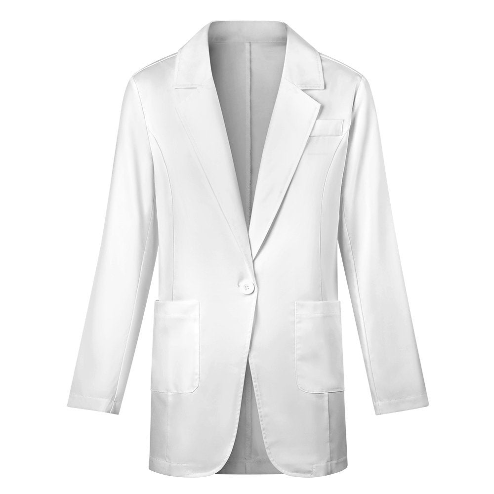 Miniaday Designs Solid Blazer White