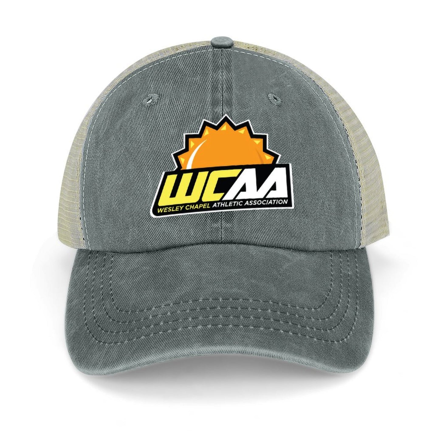 WCAA Denim Trucker Hat  Digital Print of Logo