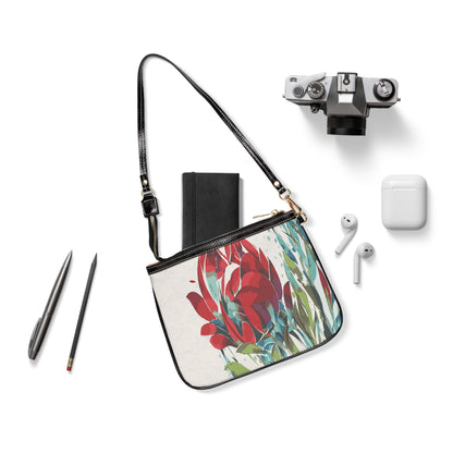 Miniaday Designs, LLC. Small Shoulder Bag Maroon Bloom Elegance Collection - Miniaday Designs, LLC.