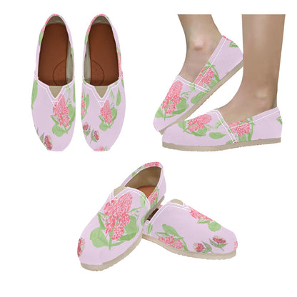 Miniaday Designs Pink Hydrangeas Women's Classic Canvas Slip-On (Model 1206)