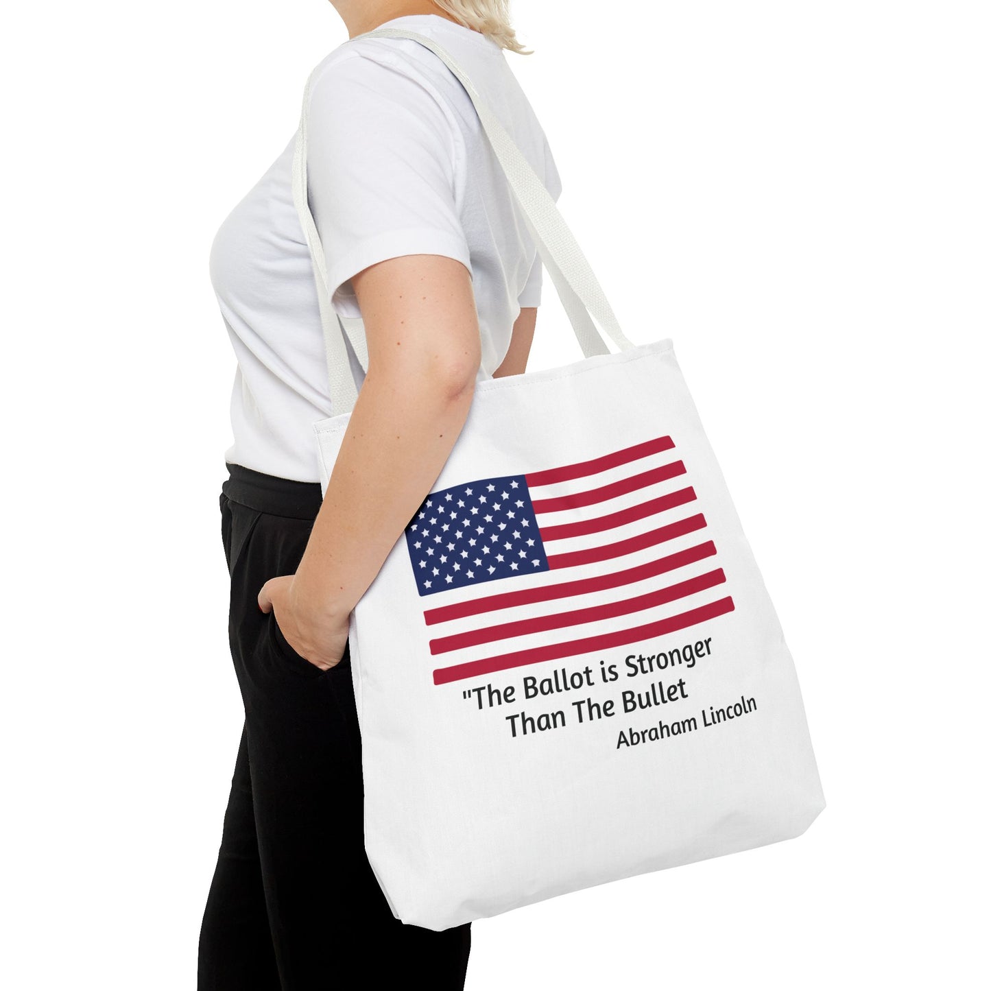 The Ballot is Stronger Than The Bullet Tote Bag (AOP)