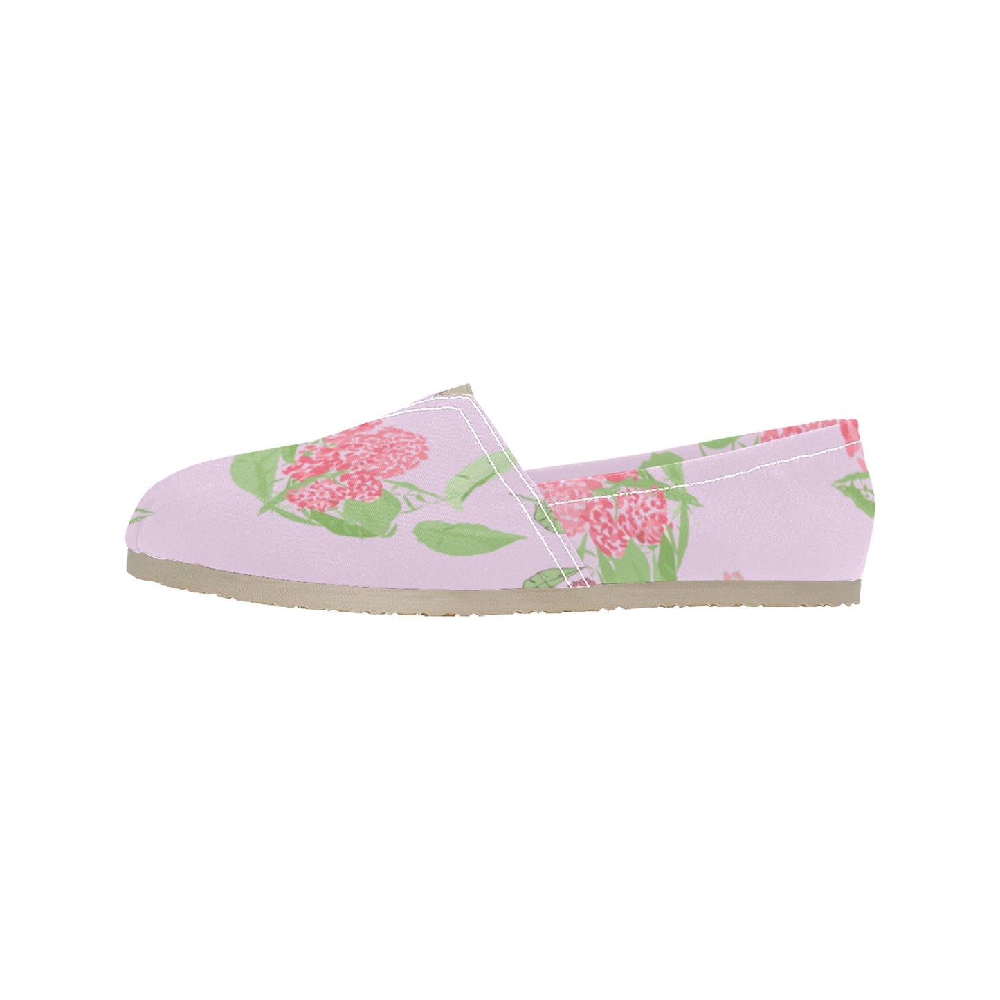 Miniaday Designs Pink Hydrangeas Women's Classic Canvas Slip-On (Model 1206)