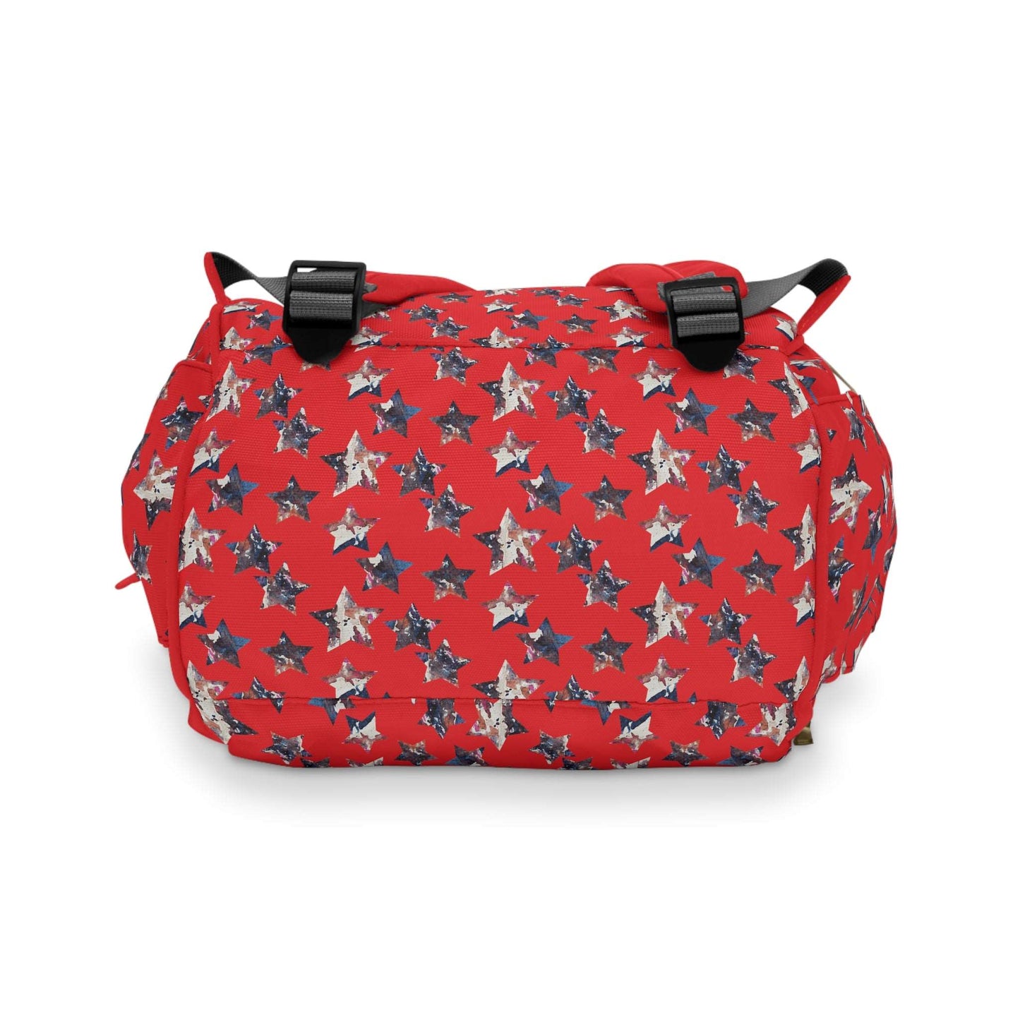 Americana Impressions Collection by Miniaday Designs, LLC. Red Multifunctional Diaper Backpack