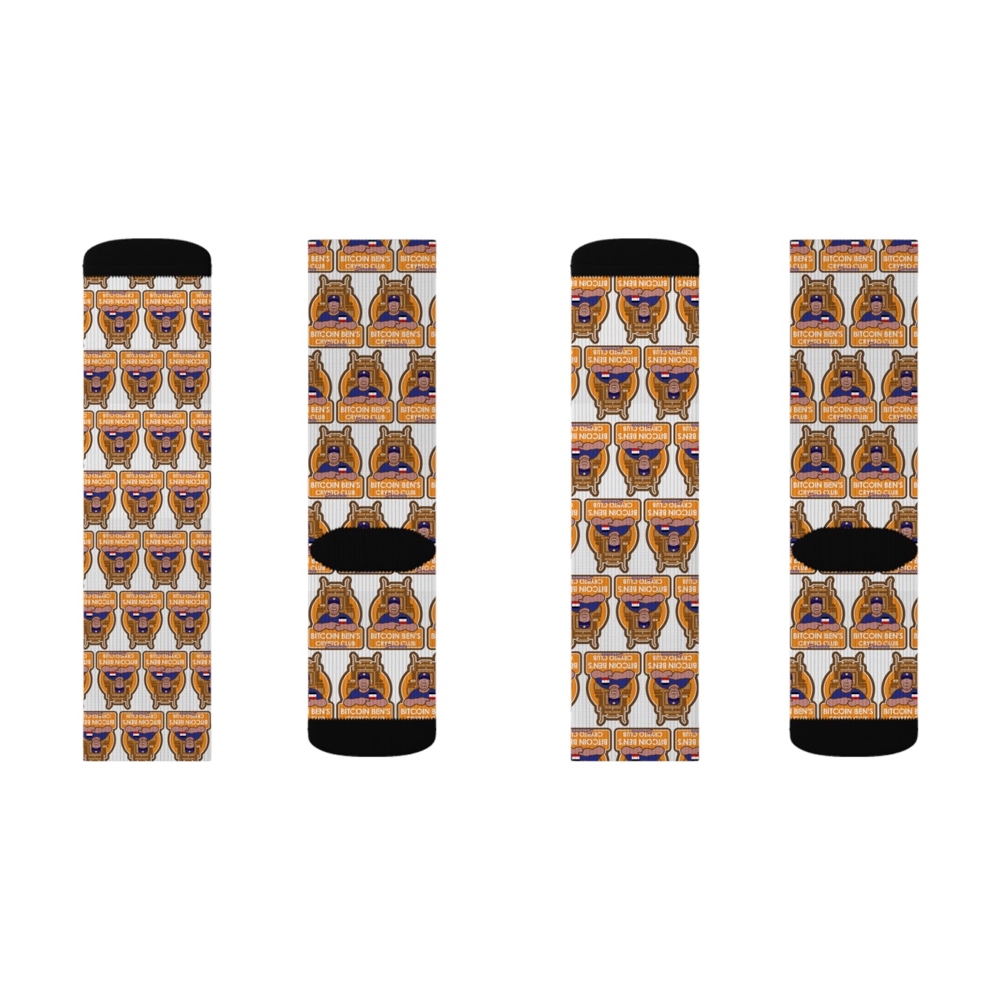 Bitcoin Ben Sarasota Club Sublimation Socks