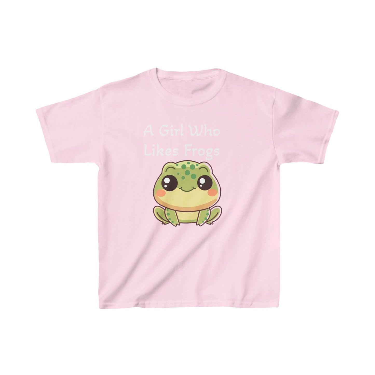 A Girl Who Likes Frogs Kids Heavy Cotton™ Tee