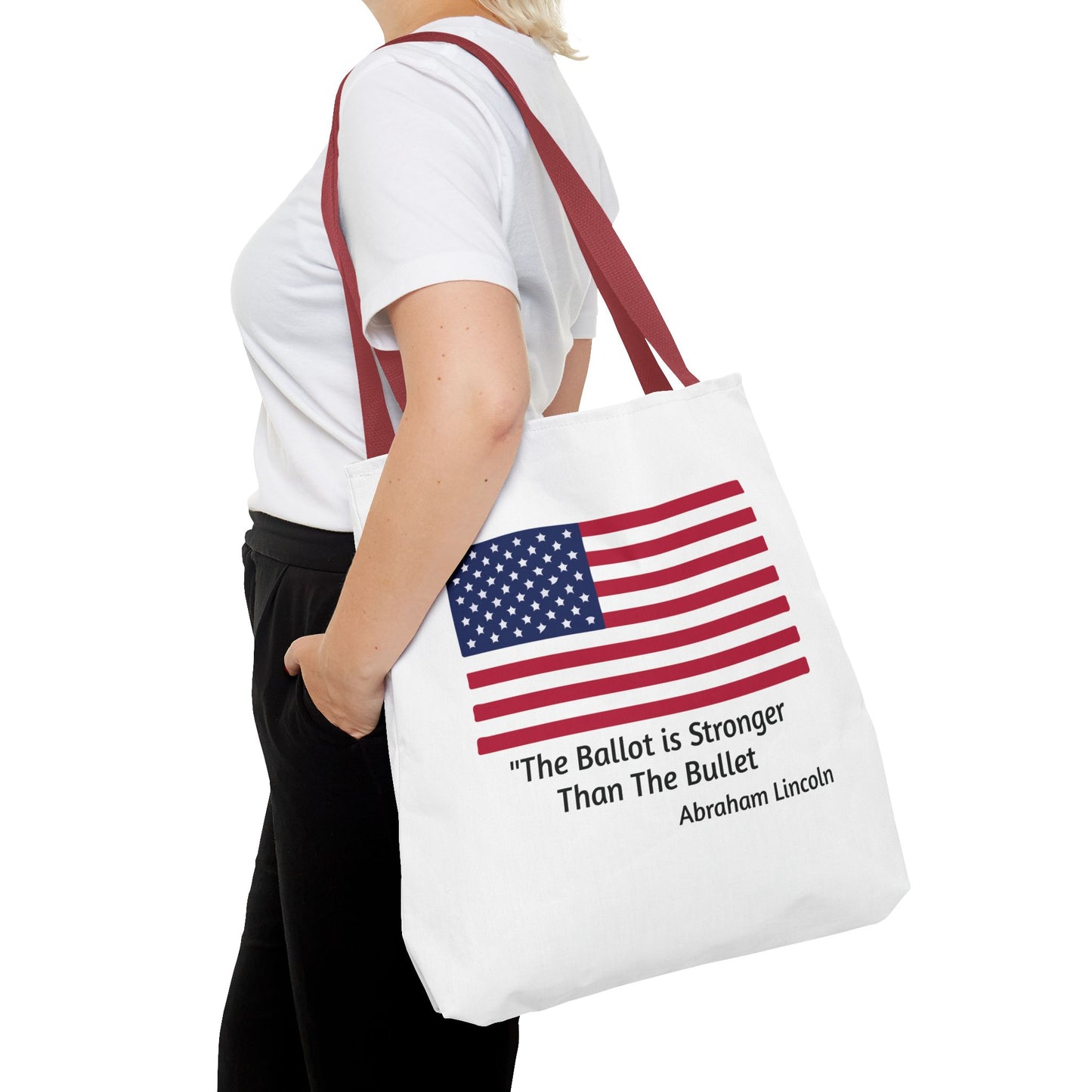 The Ballot is Stronger Than The Bullet Tote Bag (AOP)