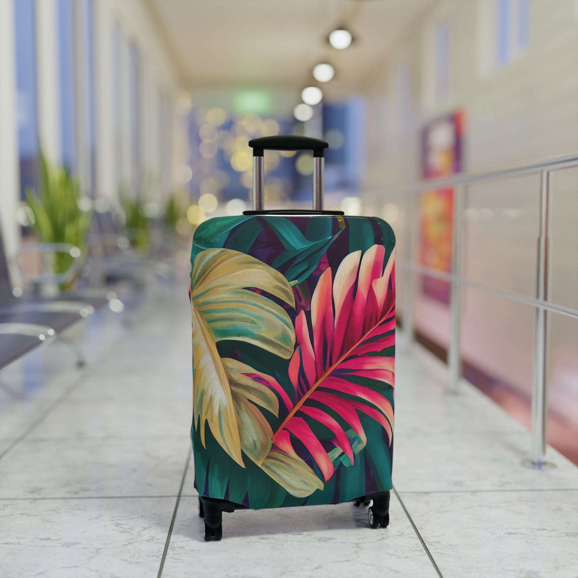 Enchanting Foliage: A Fusion of Realism and Exoticism in Brushwork by Miniaday Designs, LLC. Luggage Cover