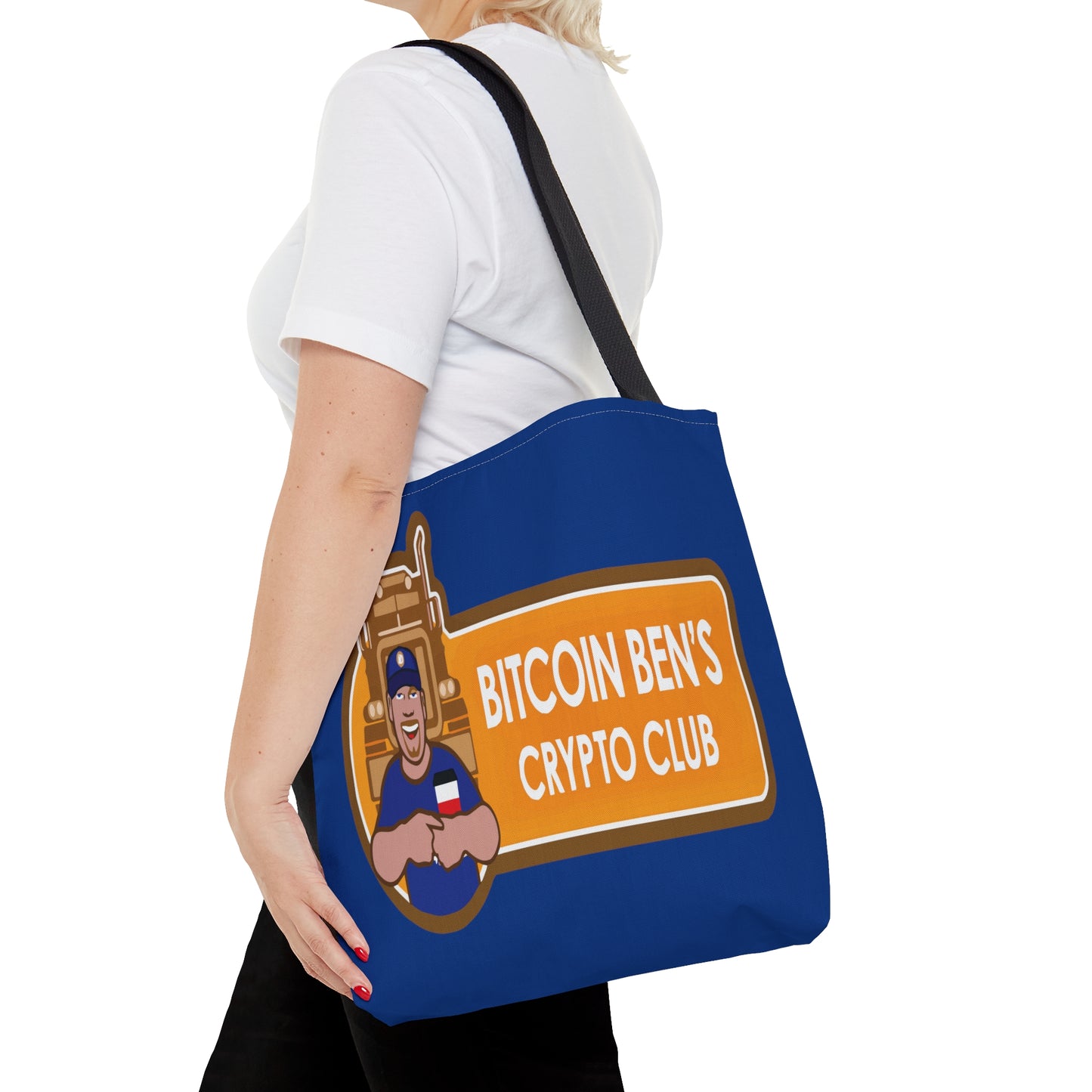 Miniaday Designs Bitcoin Ben BlueBolso Tote