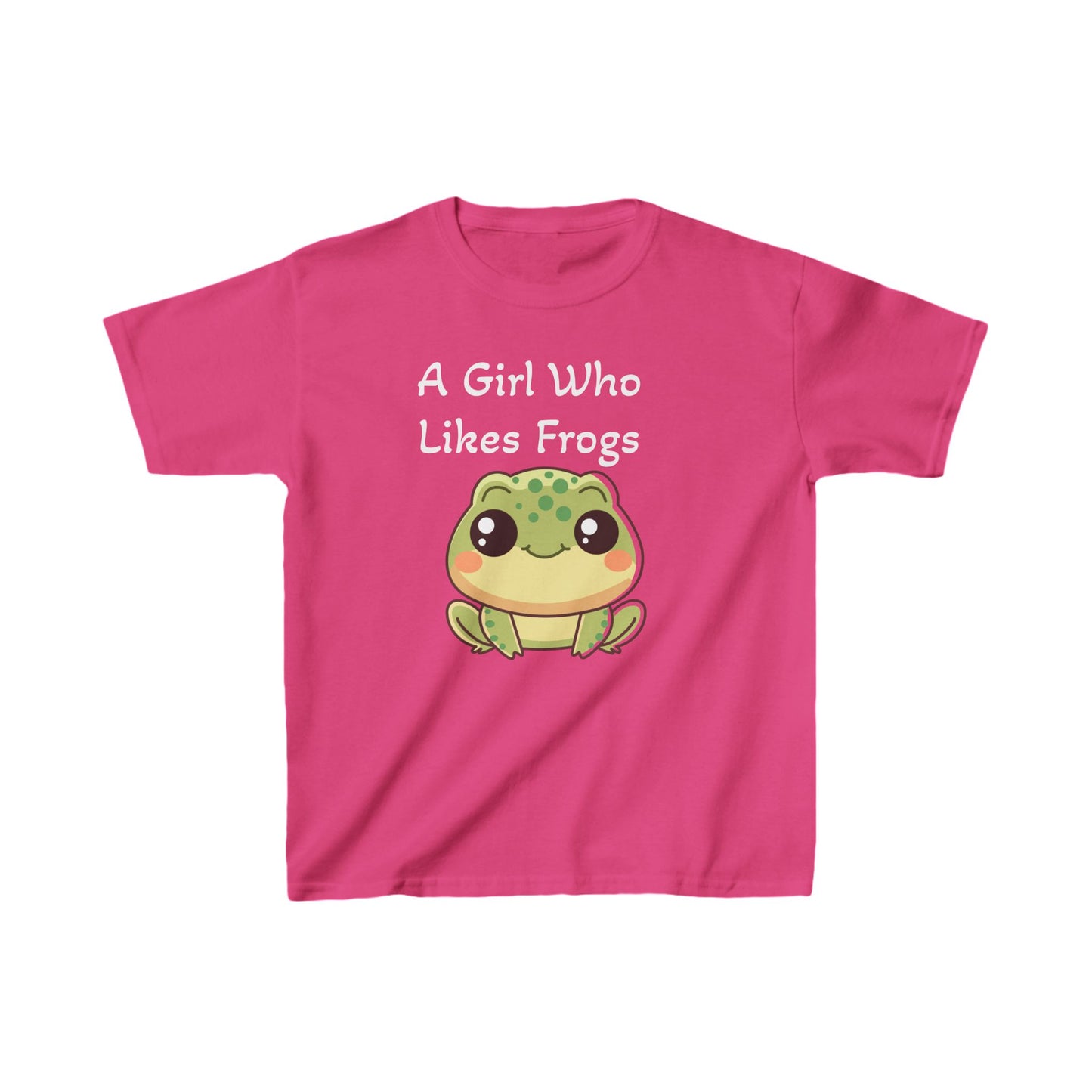 A Girl Who Likes Frogs Kids Heavy Cotton™ Tee