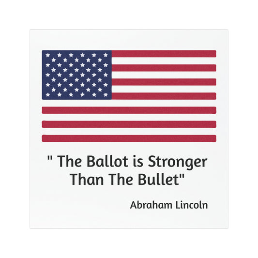 "The Ballot is Stronger Than The Bullet" Car Magnet