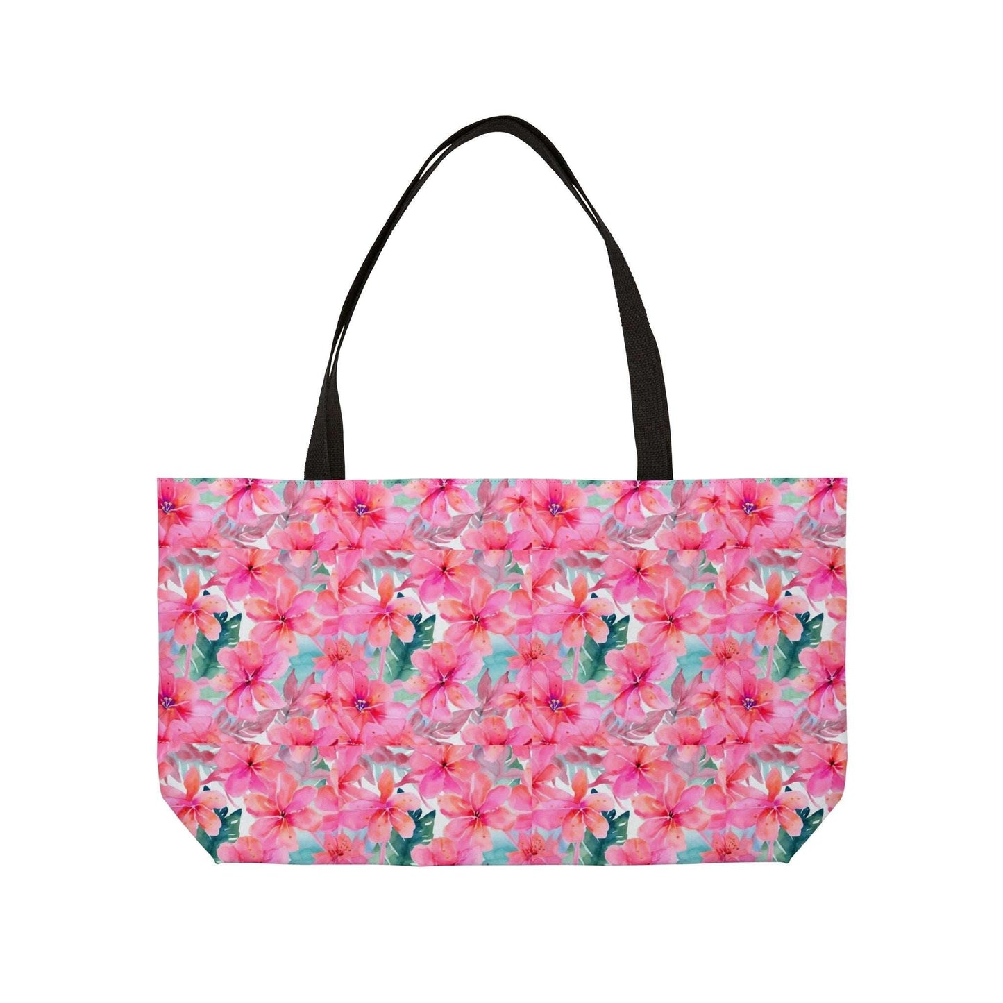 Miniaday Designs Hibiscus Whimsy Pink Weekender Tote Bag - Miniaday Designs, LLC.