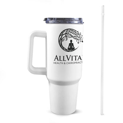 Miniaday Designs Allvitae 40 Oz Tumbler with Handle