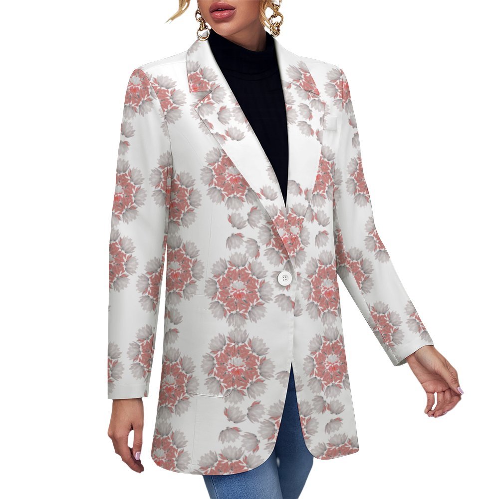 Miniaday Designs Small Lotus Blossoms Women's Blazer