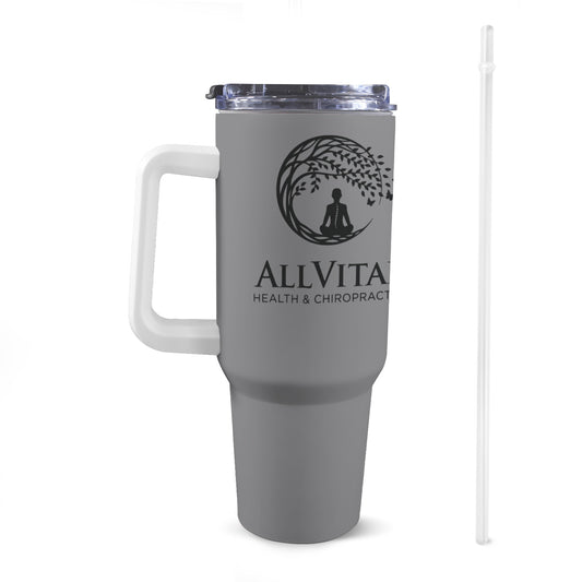 Miniaday Designs Allvitae 40 Oz Tumbler with Handle - Miniaday Designs, LLC.