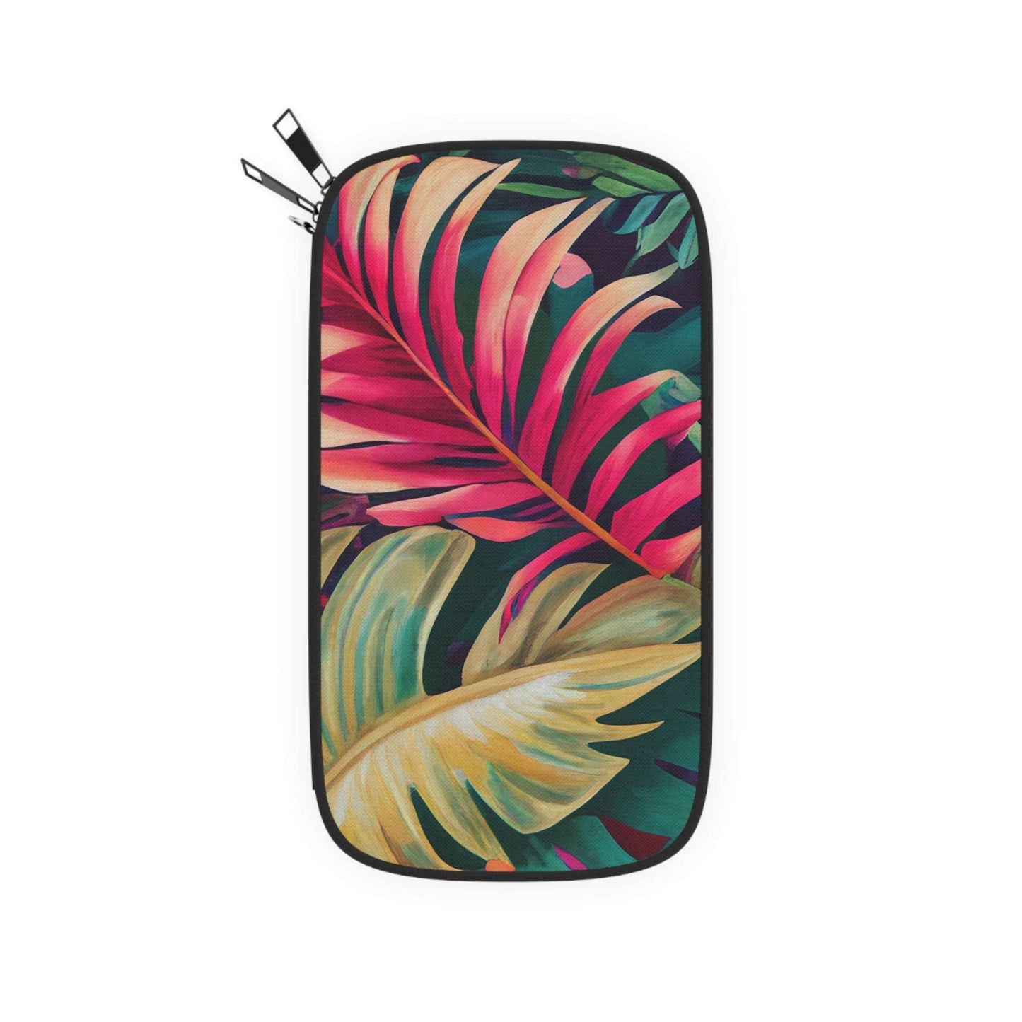 Enchanting Foliage: A Fusion of Realism and Exoticism in Brushwork by Miniaday Designs, LLC.  Passport Wallet