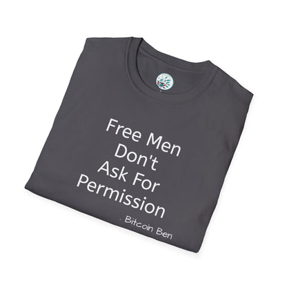 Bitcoin Ben Free Men Unisex Softstyle T-Shirt