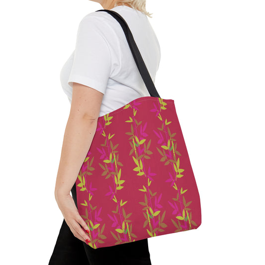 Miniaday Designs Bolso Tote De Bambú Fucsia