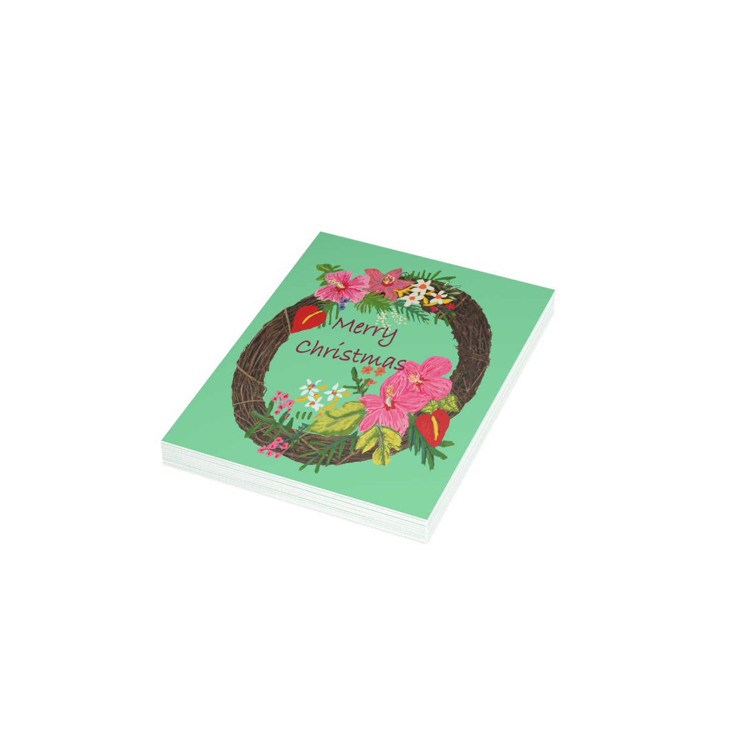 Miniaday Designs Tropical Christmas Postcard Bundles (envelopes included)