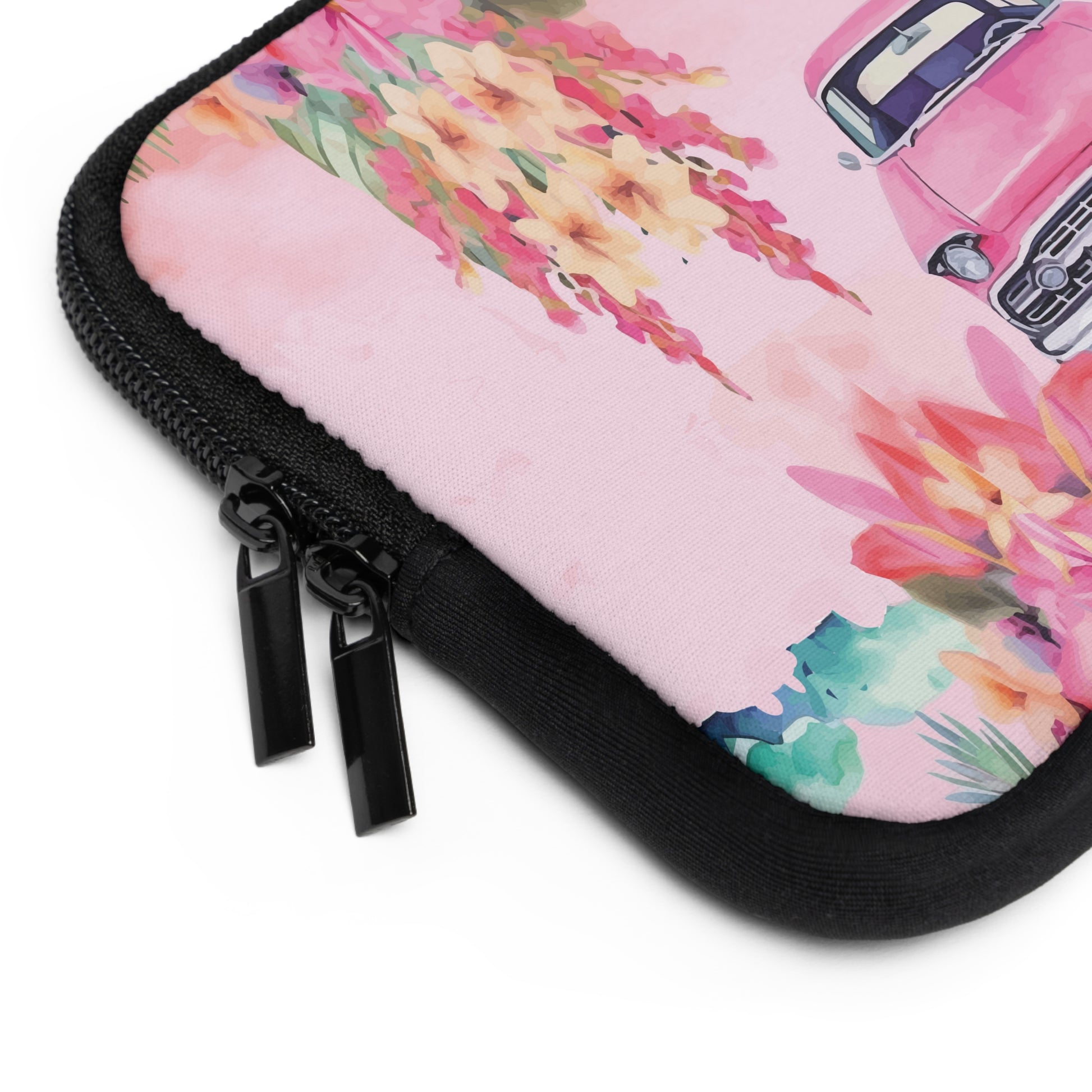 Pink Paradise Roadtrip Collection by Miniaday Designs, LLC. Laptop Sleeve - Miniaday Designs, LLC.