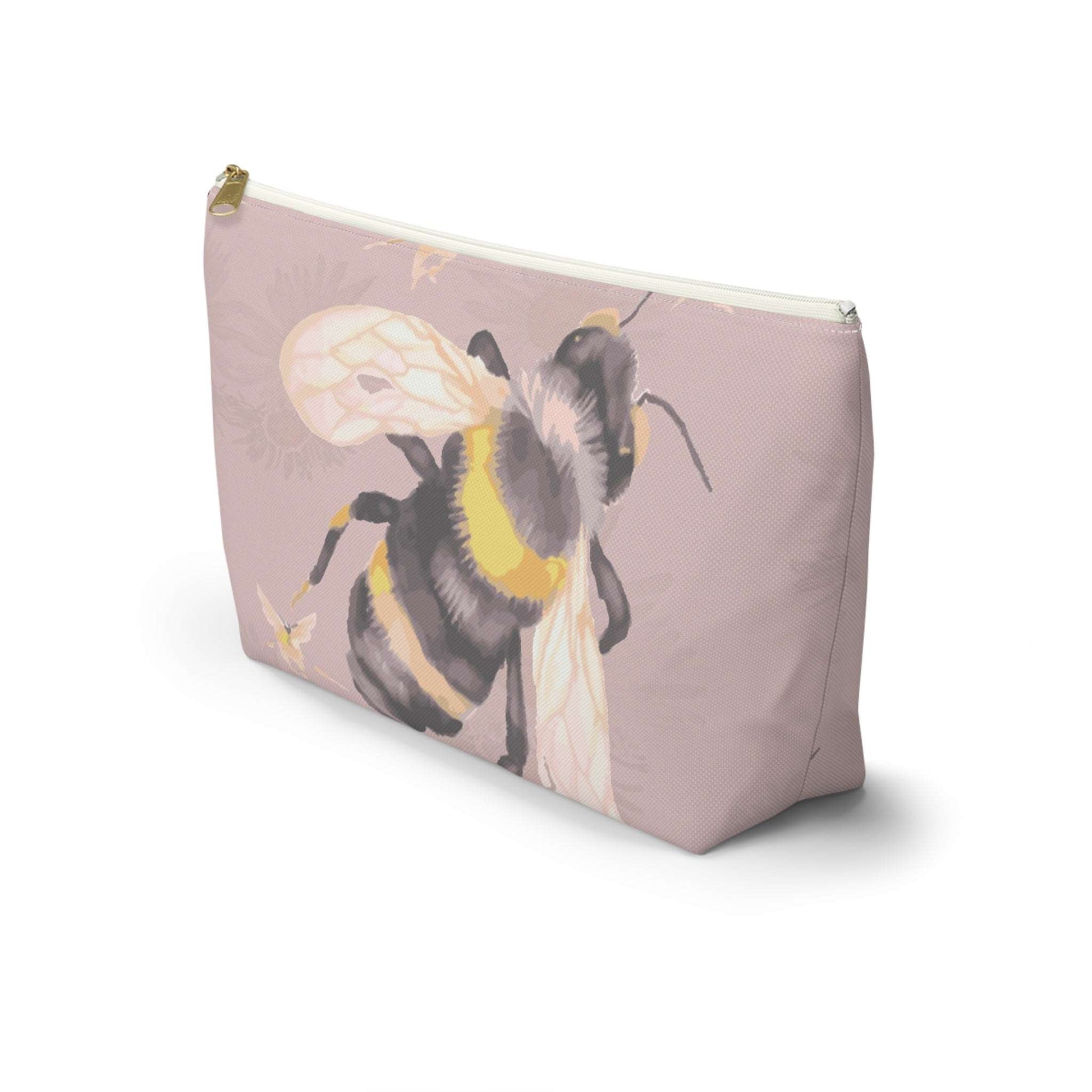 Bee-utiful Garden Banquet Collection by Miniaday Designs, LLC. Accessory Pouch w T-bottom - Miniaday Designs, LLC.