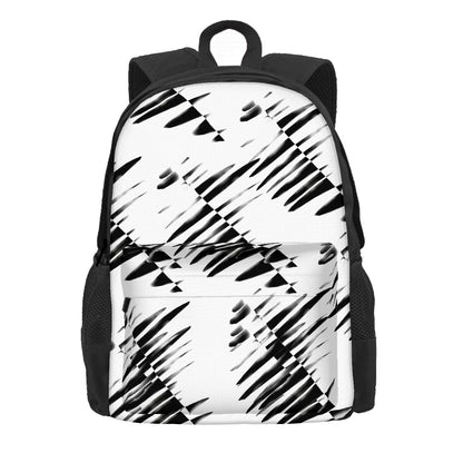 Ryan's Geometric Inspired Black and White Laptop Backpack