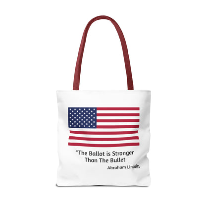 The Ballot is Stronger Than The Bullet Tote Bag (AOP)