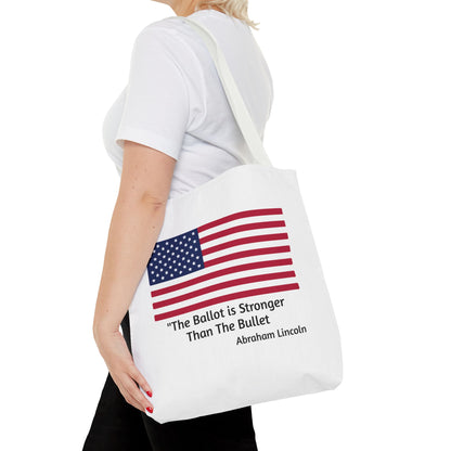 The Ballot is Stronger Than The Bullet Tote Bag (AOP)