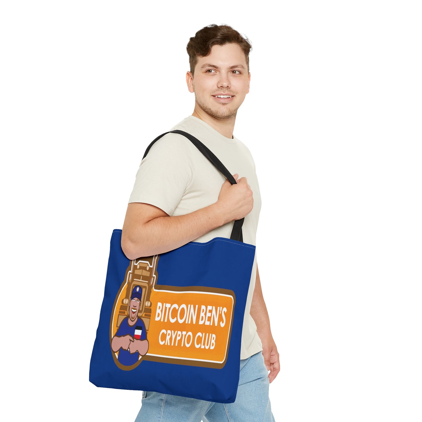 Miniaday Designs Bitcoin Ben BlueBolso Tote