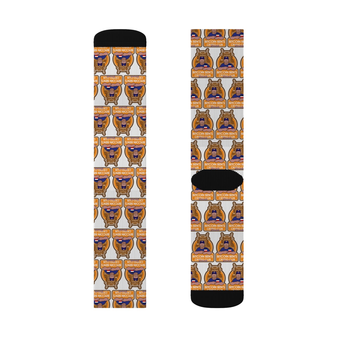 Bitcoin Ben Sarasota Club Sublimation Socks