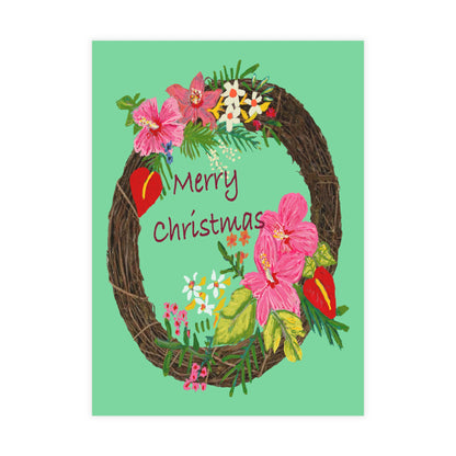 Miniaday Designs Tropical Christmas Postcard Bundles (envelopes included)