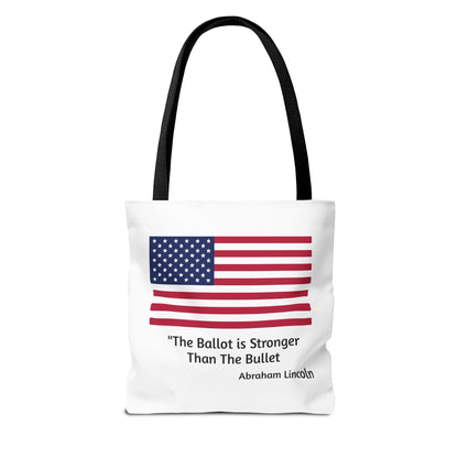 The Ballot is Stronger Than The Bullet Tote Bag (AOP)