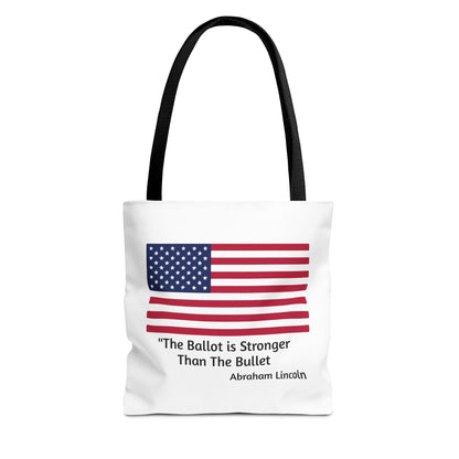 The Ballot is Stronger Than The Bullet Tote Bag (AOP)