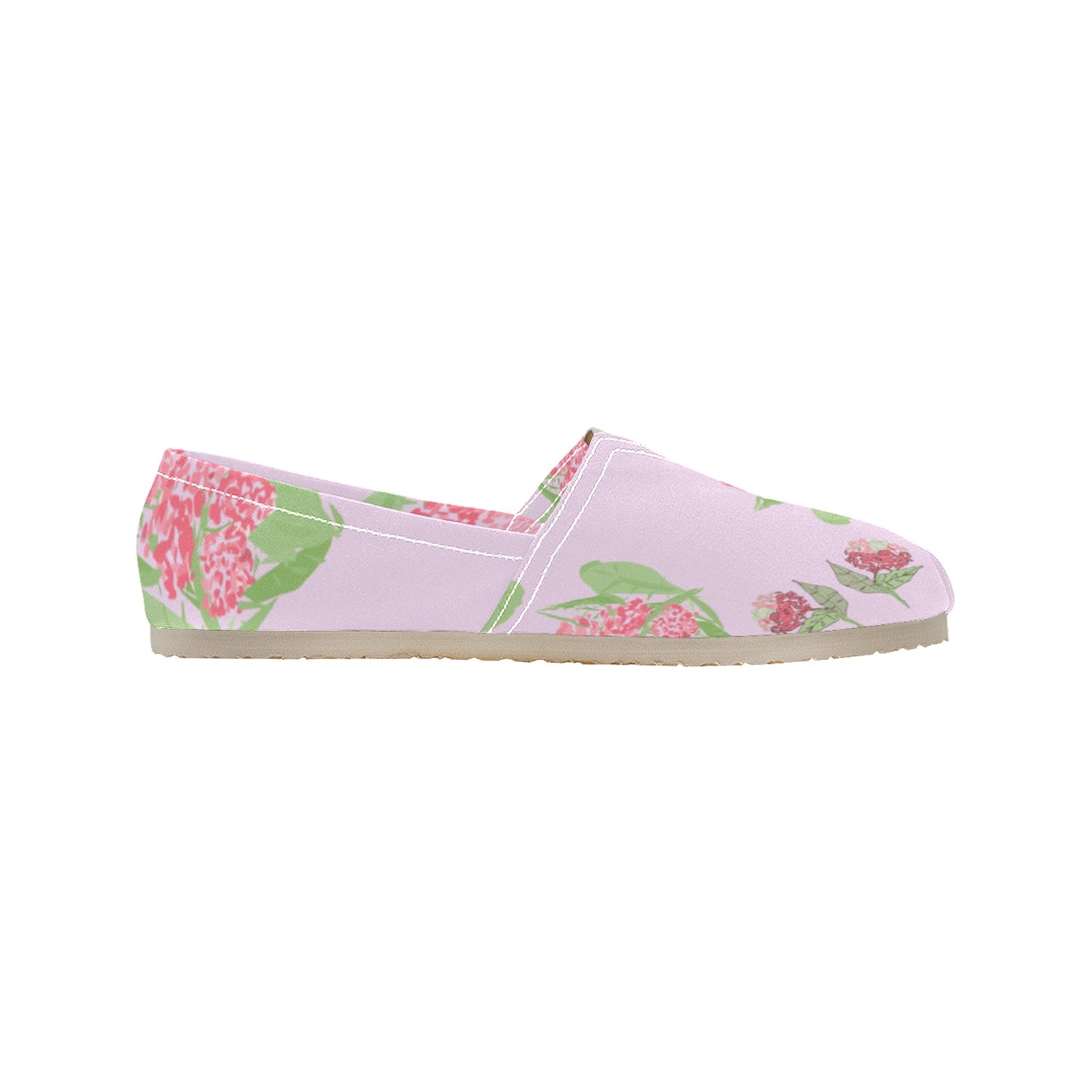 Miniaday Designs Pink Hydrangeas Women's Classic Canvas Slip-On (Model 1206)