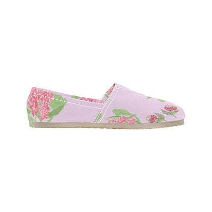 Miniaday Designs Pink Hydrangeas Women's Classic Canvas Slip-On (Model 1206)