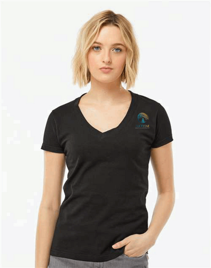 Allvitae Women's Tultex 214 V Neck Cotton