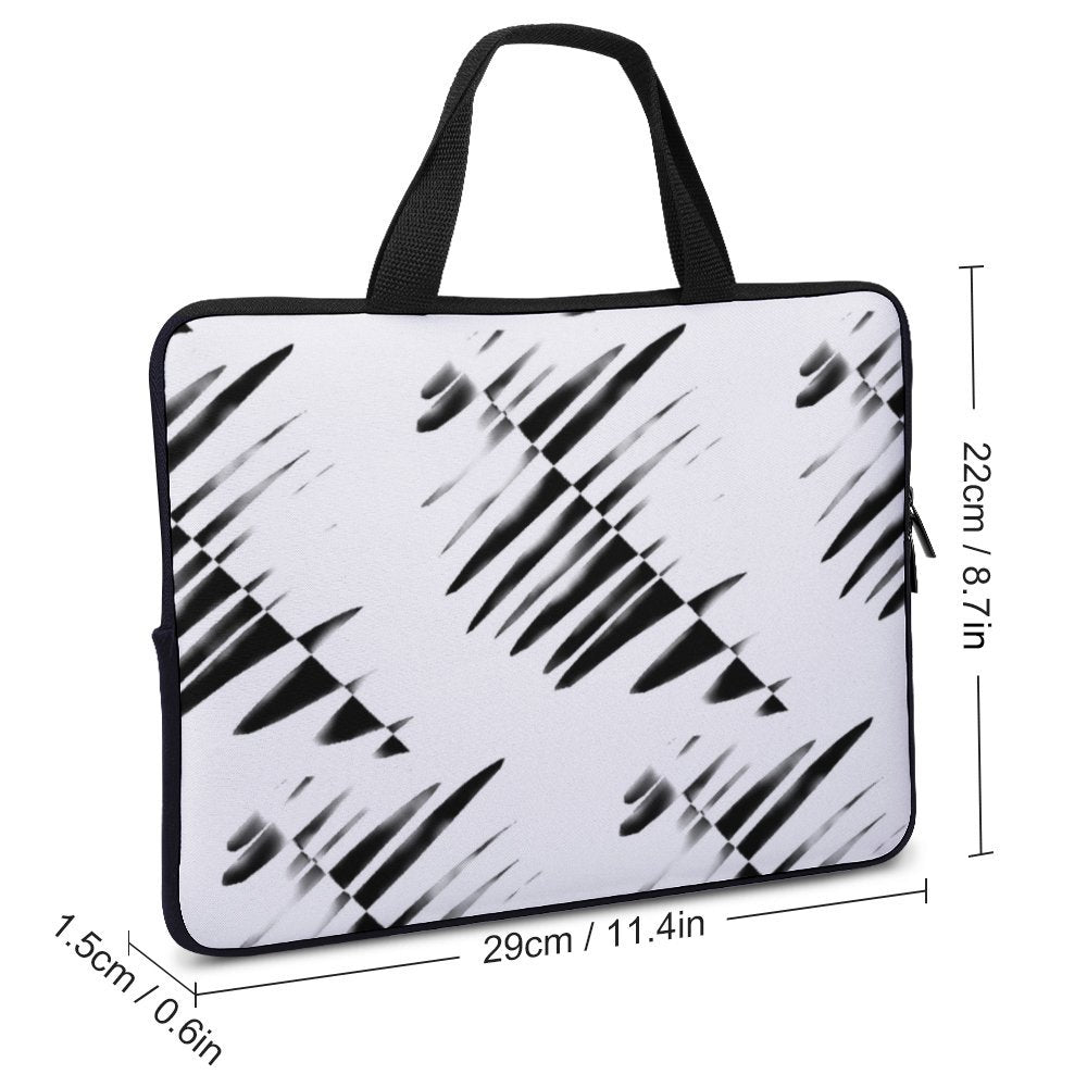 Ryan's Geometric Black and White Laptop Bag (Multiple Sizes) Laptop bag