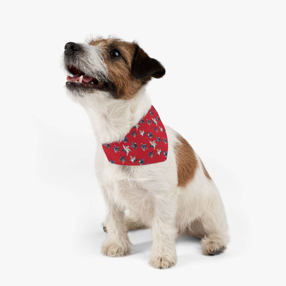 Americana Impressions Collection by Miniaday Designs, LLC. Red Pet Bandana Collar