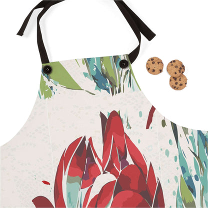 Maroon Bloom Elegance Collection by Miniaday Designs, LLC. Apron