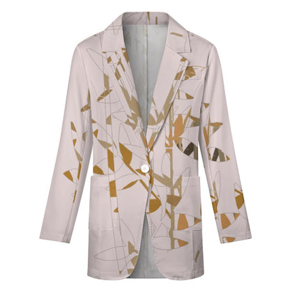 Miniaday Designs Bamboo Collection Women's Blazer Beige