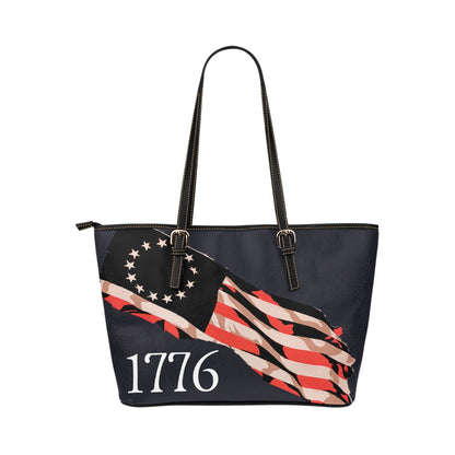 1776 Purse Leather Tote Bag/Small (Model 1651)