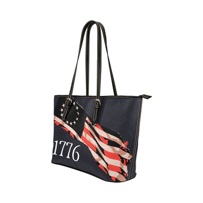 1776 Purse Leather Tote Bag/Small (Model 1651)