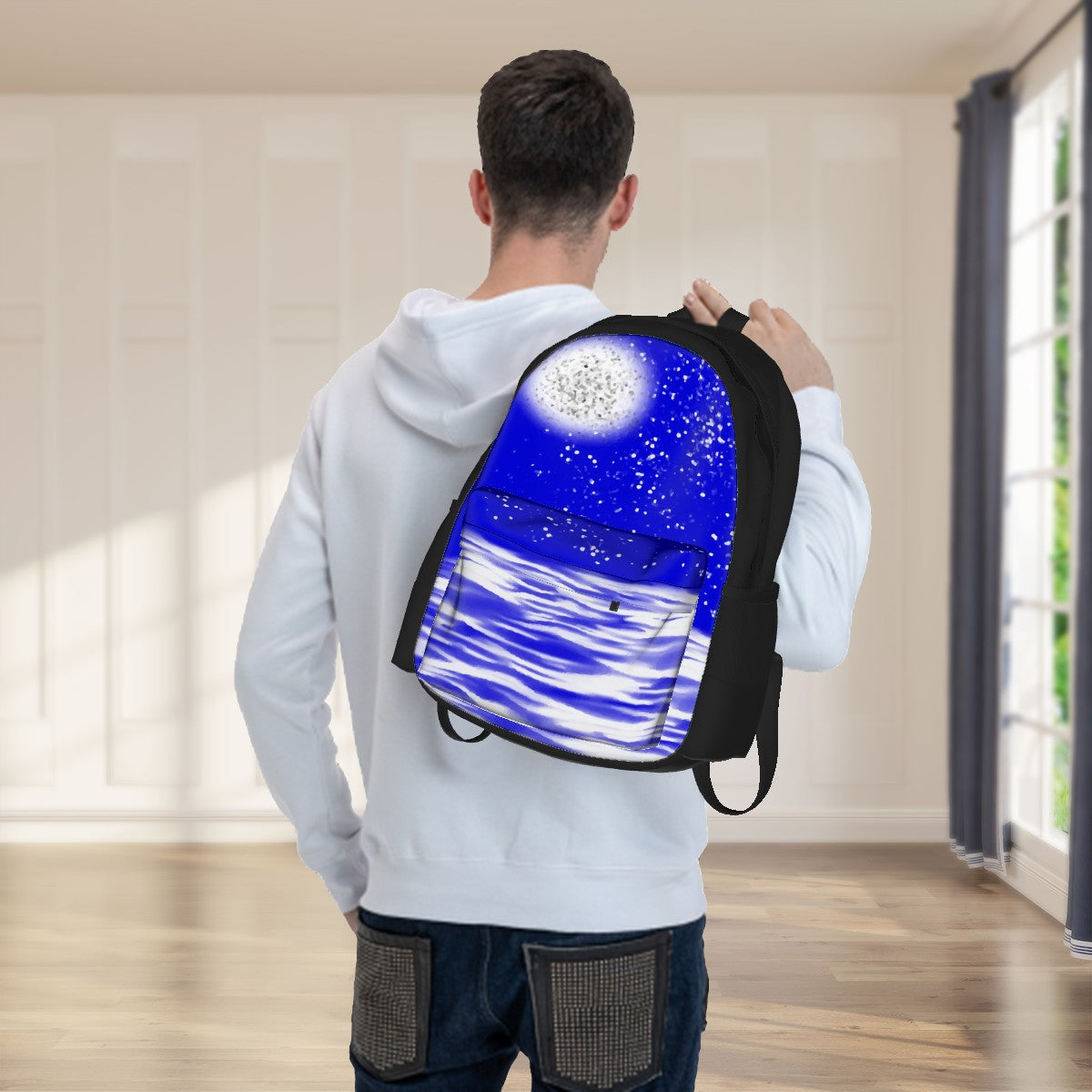 Ryan's Moon Over the Water Laptop Backpack