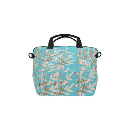 Miniaday Designs Bamboo with Logo Turquoise Tote Bag with Shoulder Strap (Model 1724)