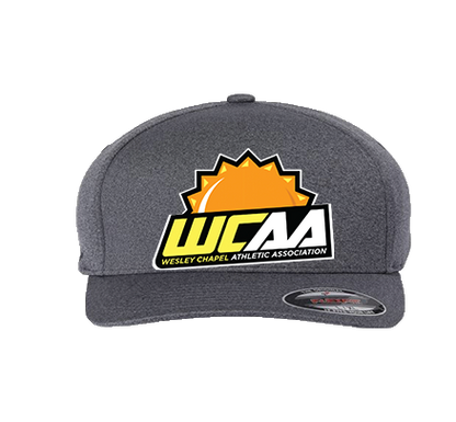 Flexfit Unipanel Melange Hats for WCAA Fully Fitted Hat Logo Printed - Miniaday Designs, LLC.