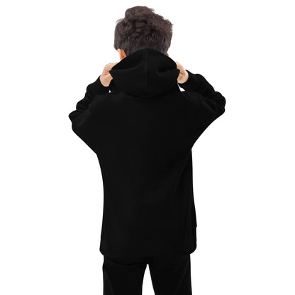 Miniaday Designs Kids fleece hoodie by Ryan White or Black Unisex - Miniaday Designs, LLC.