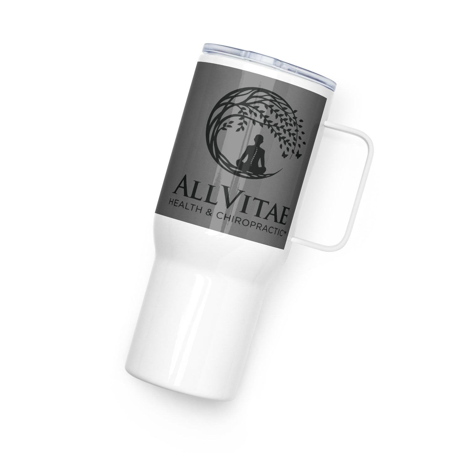 Travel mug with a handle - Miniaday Designs, LLC.