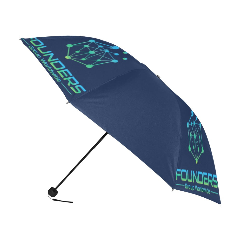 Miniaday Designs Bitcoin Ben Founders Group Logo Anti-UV Foldable Umbrella - Miniaday Designs, LLC.